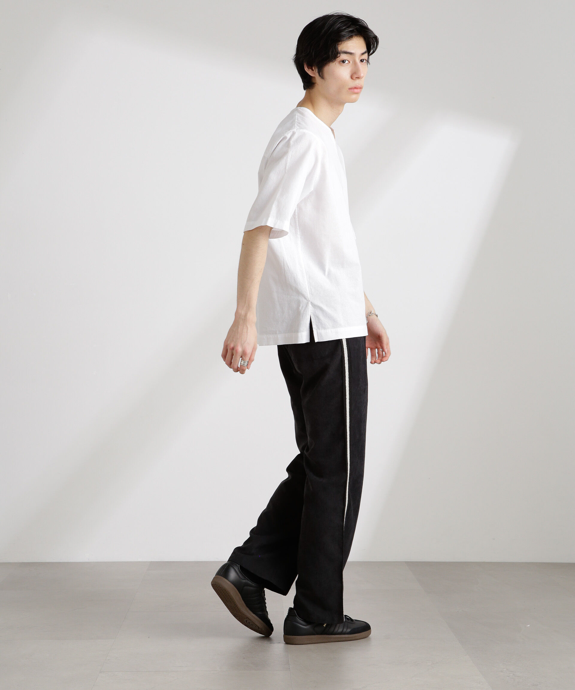 nano･universe「クールマックスリネン プルオーバーシャツ」|シャツ・ブラウス|