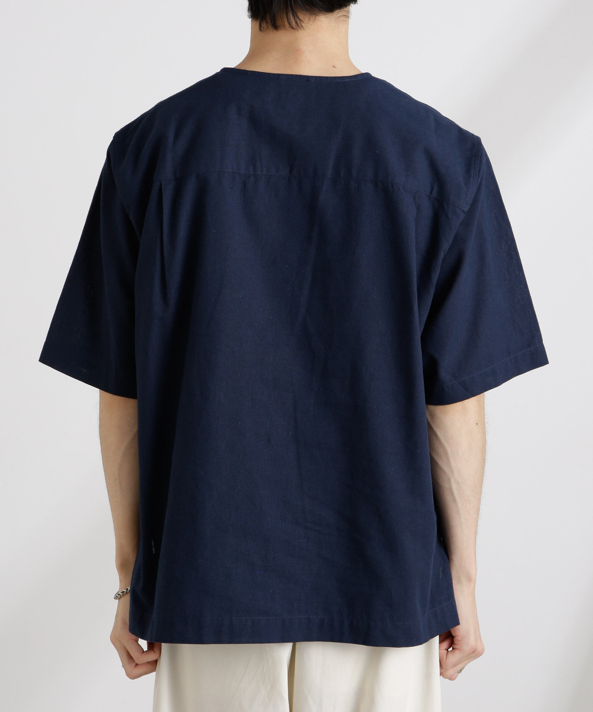 nano･universe「クールマックスリネン プルオーバーシャツ」|シャツ・ブラウス|