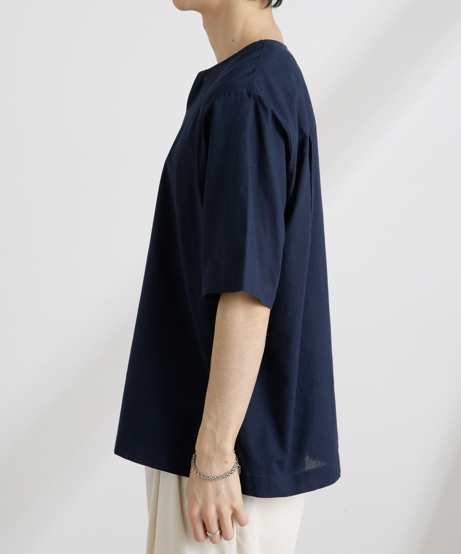 nano･universe「クールマックスリネン プルオーバーシャツ」|シャツ・ブラウス|