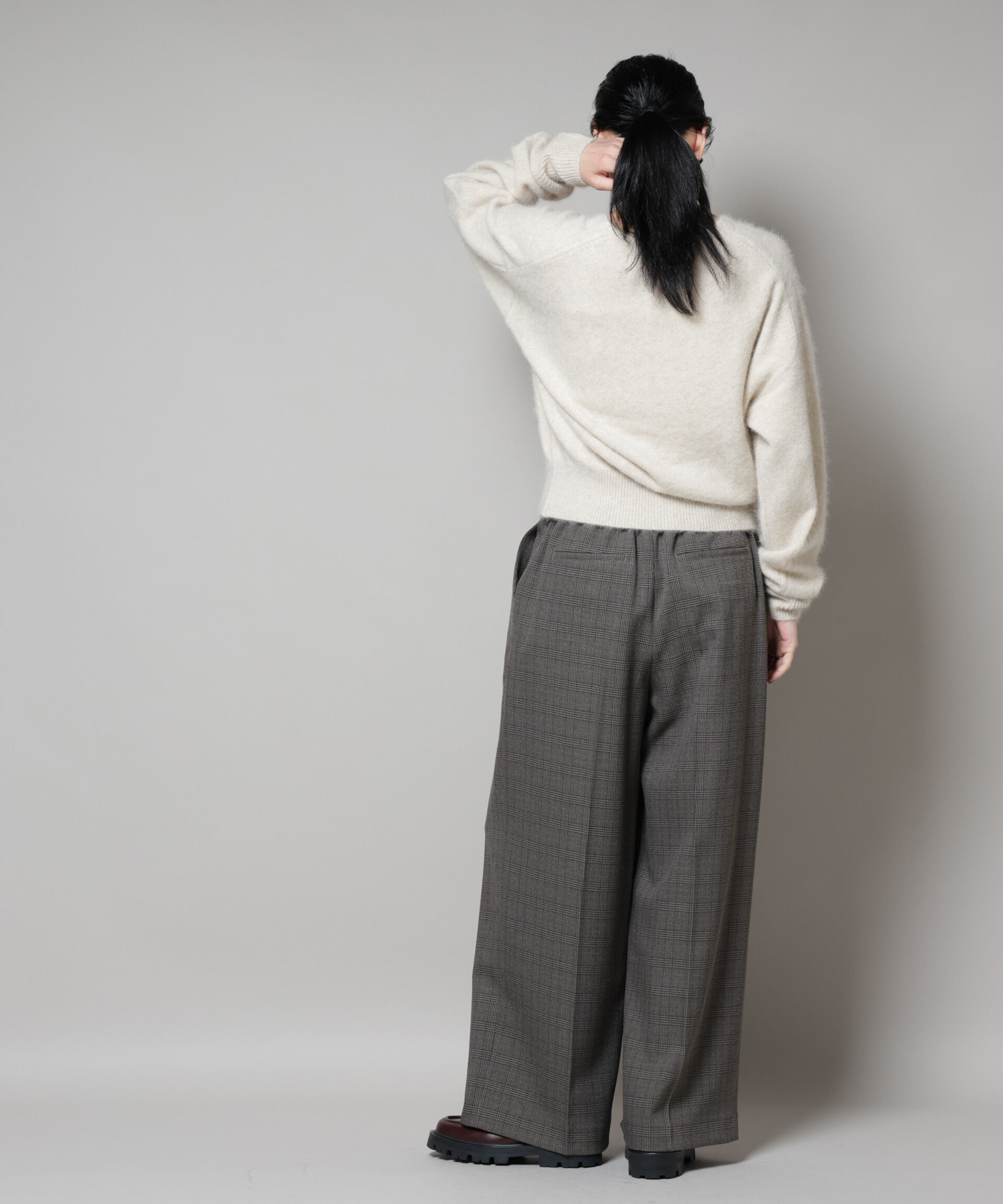 nano･universe「ウォッシャブルフォックスVネックニットプルオーバー」|ニット・セーター|