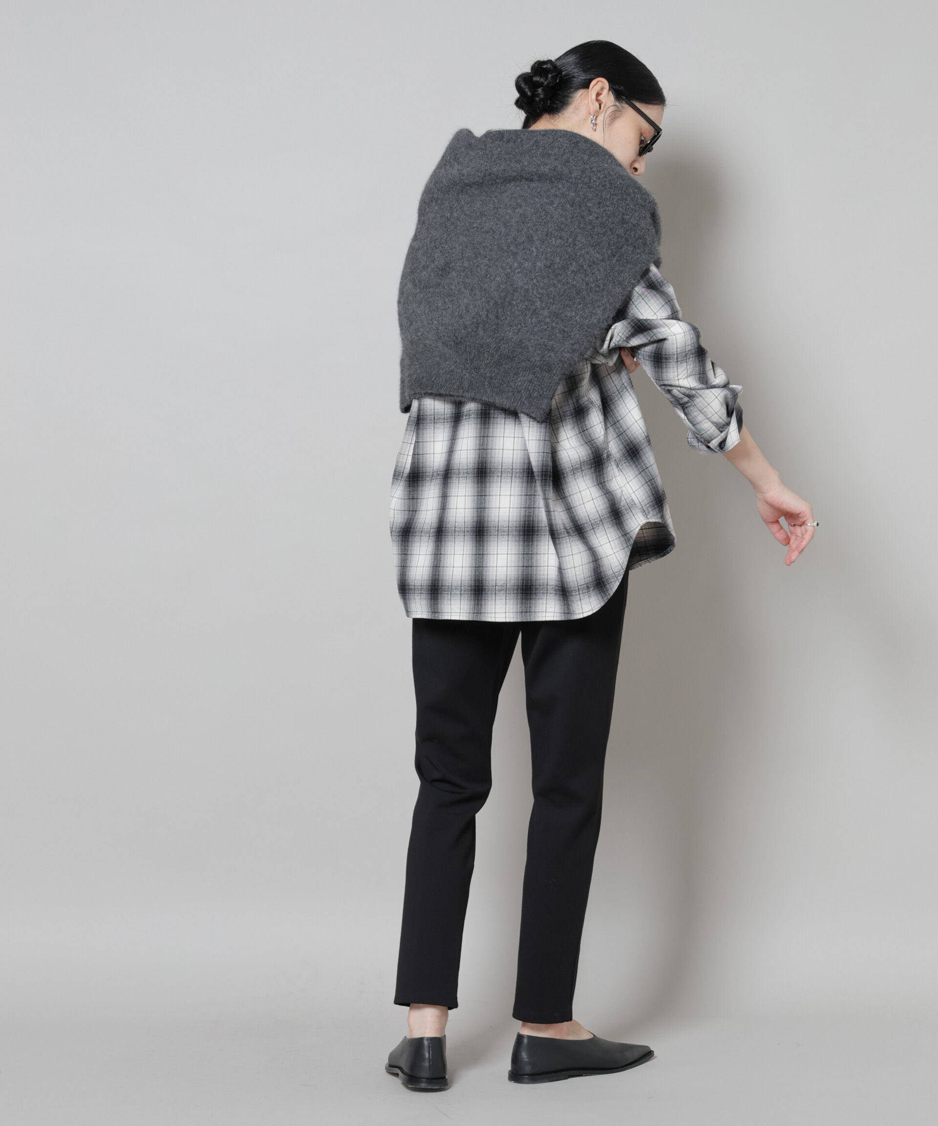 nano･universe「オンブレチェックオーバーネルシャツ」|シャツ・ブラウス|