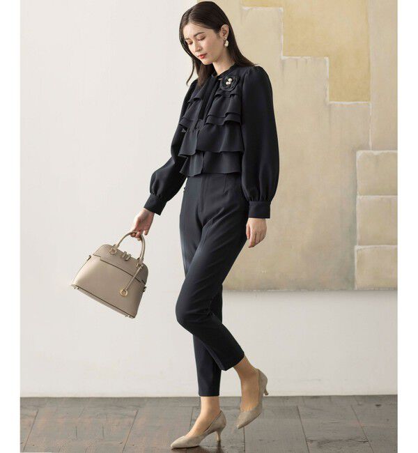 組曲「【KUMIKYOKU NAVY】コンフォータブルドレープフリル テーパードパンツ」|その他|