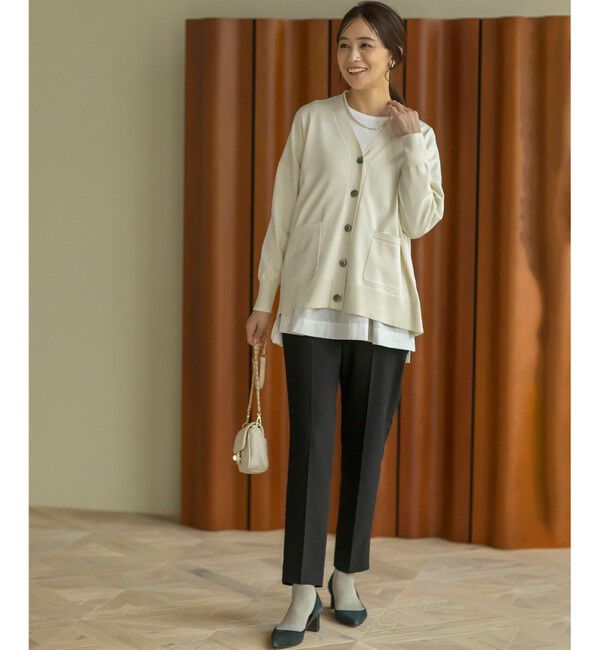 組曲「ストレッチ天竺ティアード ロングＴシャツ」|Tシャツ・カットソー|