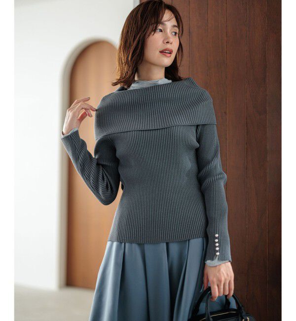 組曲「【WEB限定】ELENAオフショル風 ニットプルオーバー」|ニット・セーター|