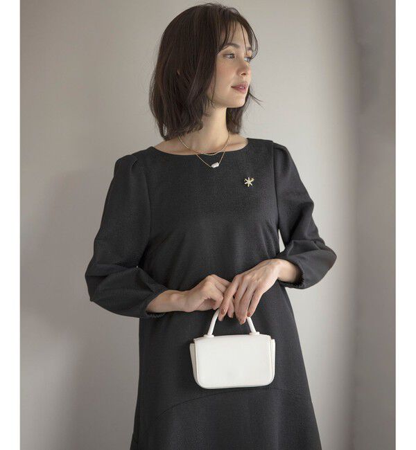 組曲「ラメジャカード ボートネックワンピース」|ワンピース|