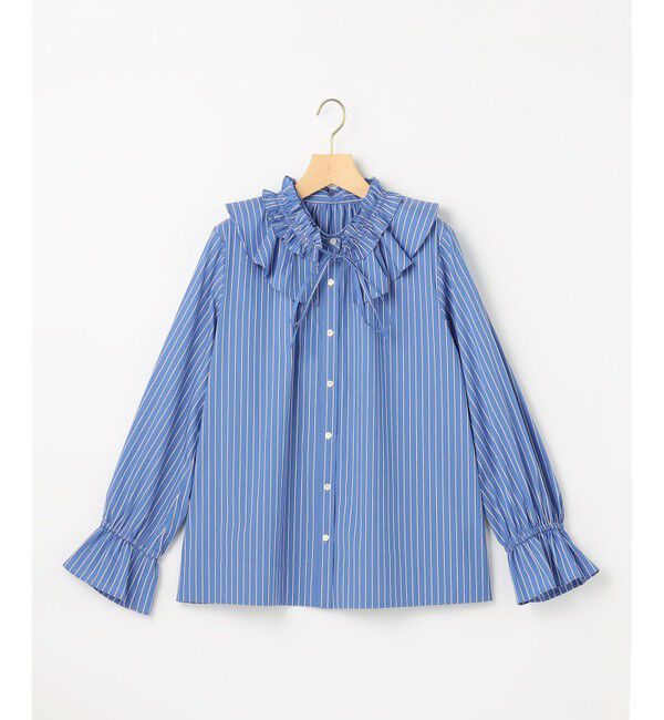 組曲「【2WAY】エアリーシャーティングフリル襟 ブラウス」|シャツ・ブラウス|ﾌﾞﾙｰｽﾄ