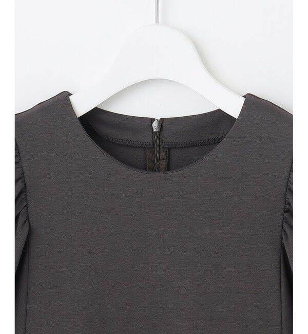 自由区「【洗える・XSサイズあり】ハイツイストポンチボリューム袖 カットソー」|Tシャツ・カットソー|