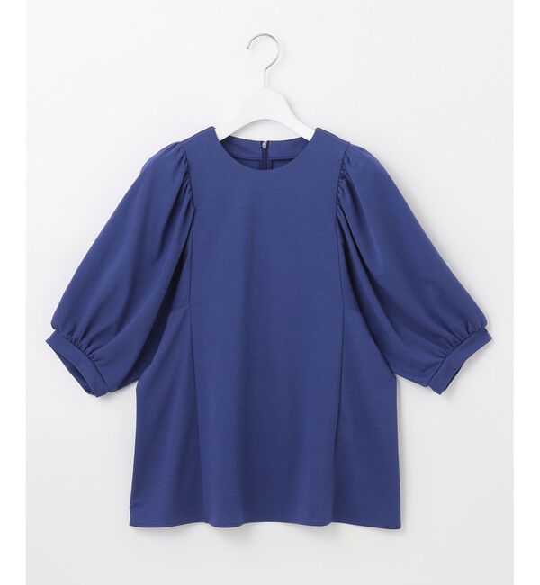 自由区「【洗える・XSサイズあり】ハイツイストポンチボリューム袖 カットソー」|Tシャツ・カットソー|