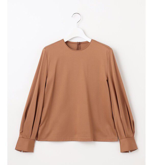 自由区「【洗える】ハイカウントパフスリーブ カットソー」|Tシャツ・カットソー|