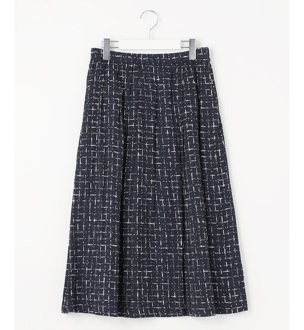 自由区「【セットアップ対応・ウエストゴム】スクラッチチェックプリント スカート」|スカート|