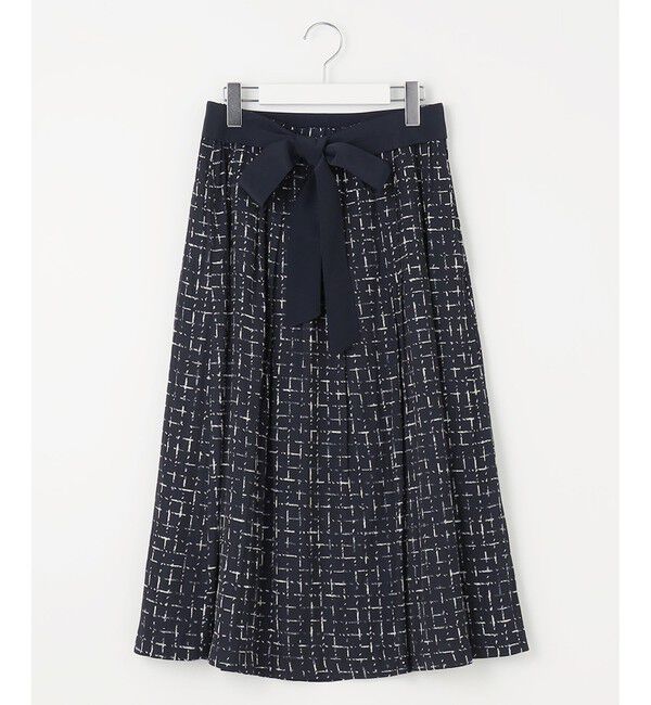自由区「【セットアップ対応・ウエストゴム】スクラッチチェックプリント スカート」|スカート|