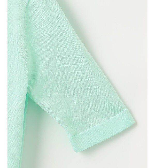 自由区「【アンサンブル対応・洗える】シャインハイゲージ5分袖 ニット」|ニット・セーター|