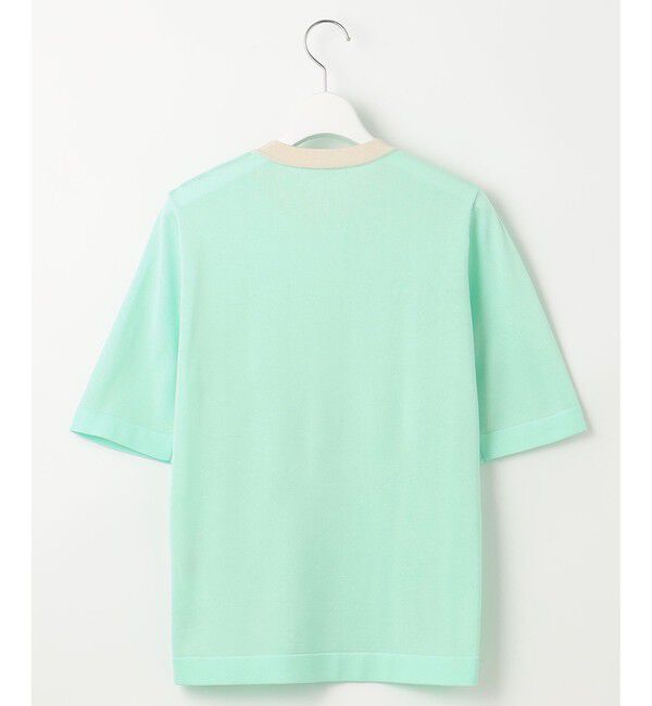 自由区「【アンサンブル対応・洗える】シャインハイゲージ5分袖 ニット」|ニット・セーター|