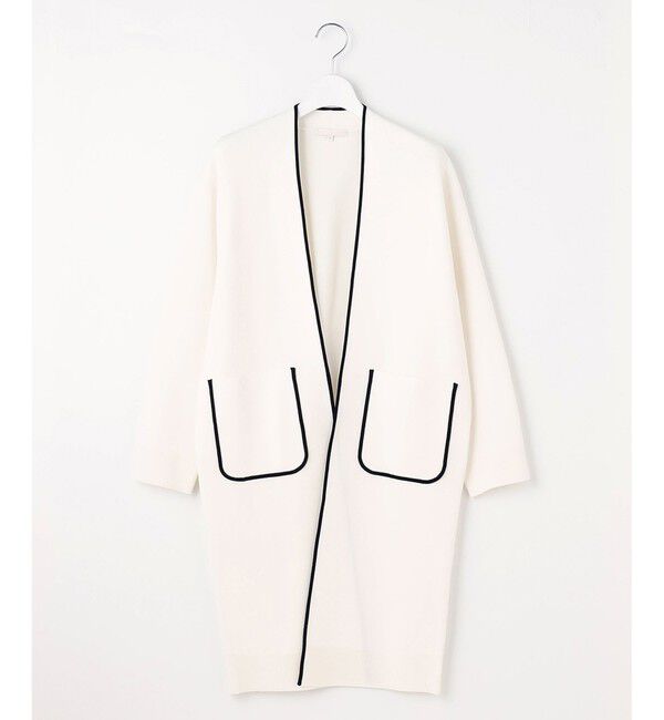 自由区「【洗える】ドライコットンハイゲージニット アウター」|カーディガン|