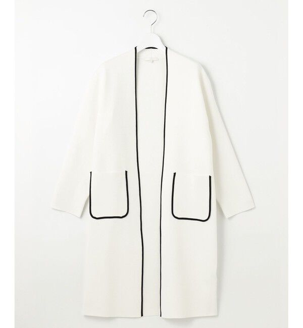 自由区「【洗える】ドライコットンハイゲージニット アウター」|カーディガン|