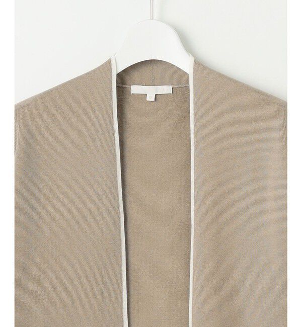 自由区「【洗える】ドライコットンハイゲージニット アウター」|カーディガン|