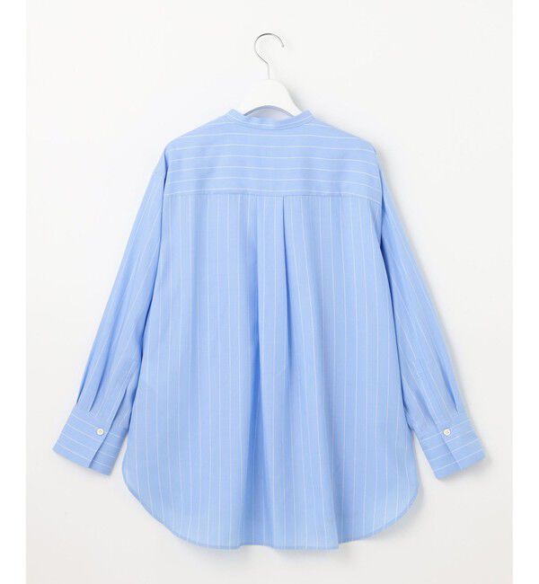 自由区「【洗える】SOMELOSテンセルバンドカラー シャツ」|シャツ・ブラウス|