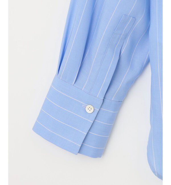 自由区「【洗える】SOMELOSテンセルバンドカラー シャツ」|シャツ・ブラウス|