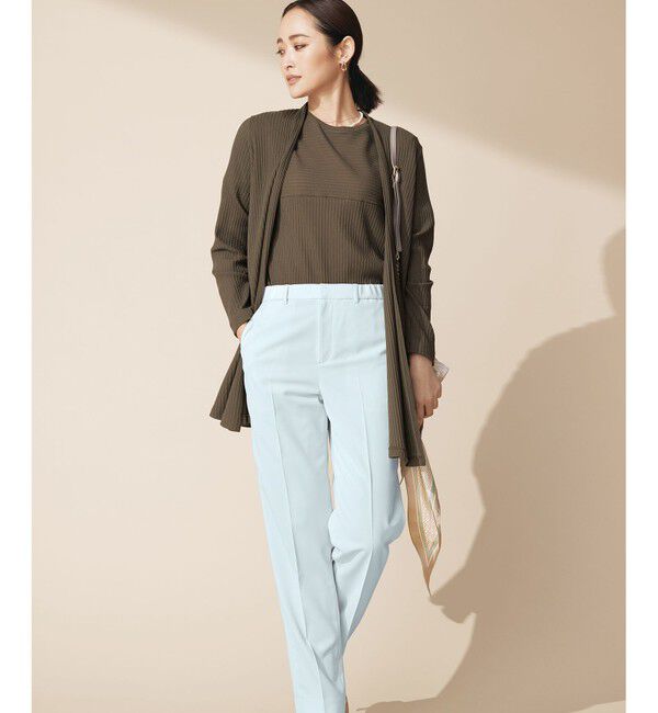 自由区「【アンサンブル対応・洗える】ハンディ カーディガン ロング丈」|カーディガン|