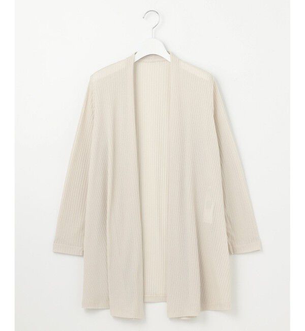 自由区「【アンサンブル対応・洗える】ハンディ カーディガン ロング丈」|カーディガン|