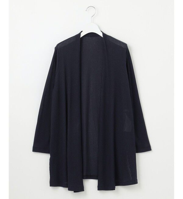 自由区「【アンサンブル対応・洗える】ハンディ カーディガン ロング丈」|カーディガン|