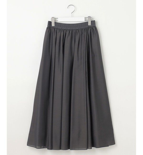 自由区「【ウエストゴム・洗える】シアーギャザー スカート」|スカート|