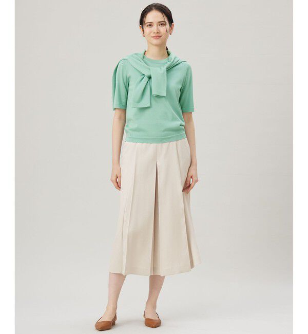 自由区「【アンサンブル対応・洗える】アセテートコットン カーディガン」|カーディガン|