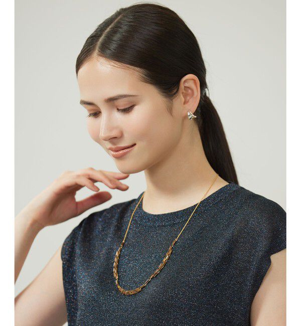 自由区「【カタログ掲載】プレシオサダイヤレーン ネックレス」|ネックレス|ブラウン