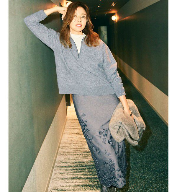 自由区「【SHIHOさん着用】エンブロイダリー スカート」|スカート|