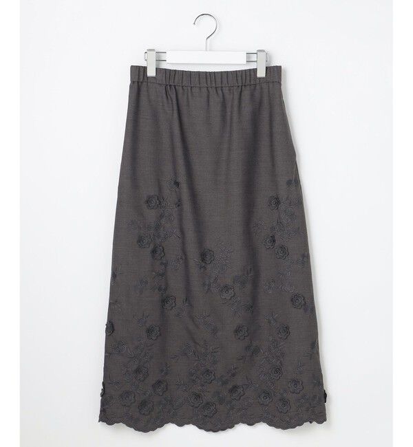 自由区「【SHIHOさん着用】エンブロイダリー スカート」|スカート|