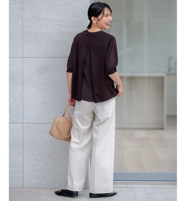 23区「【CLASSY.2月号掲載/洗える】TRストレッチギャバ ワイドパンツ」|その他|