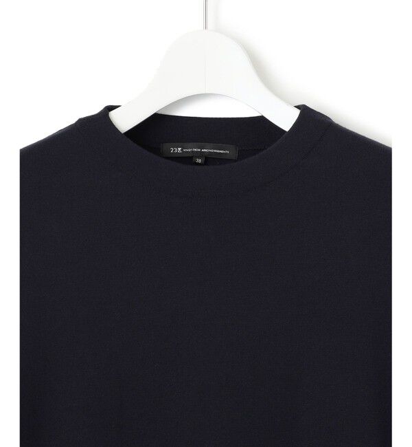 23区「【洗える】ヴィスコースストレッチ ストレート ニットワンピース」|ワンピース|