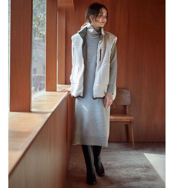 23区「【SLOW/一部店舗限定】ウールナイロンニット ワンピース」|ワンピース|