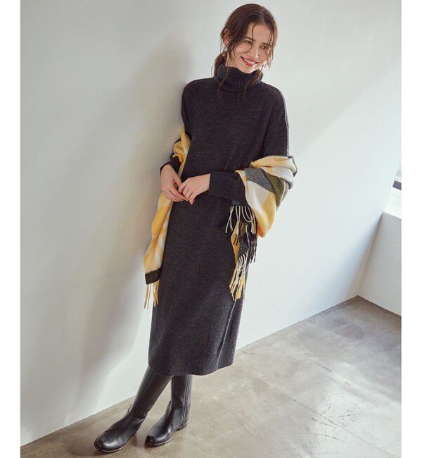 23区「【SLOW/一部店舗限定】ウールナイロンニット ワンピース」|ワンピース|