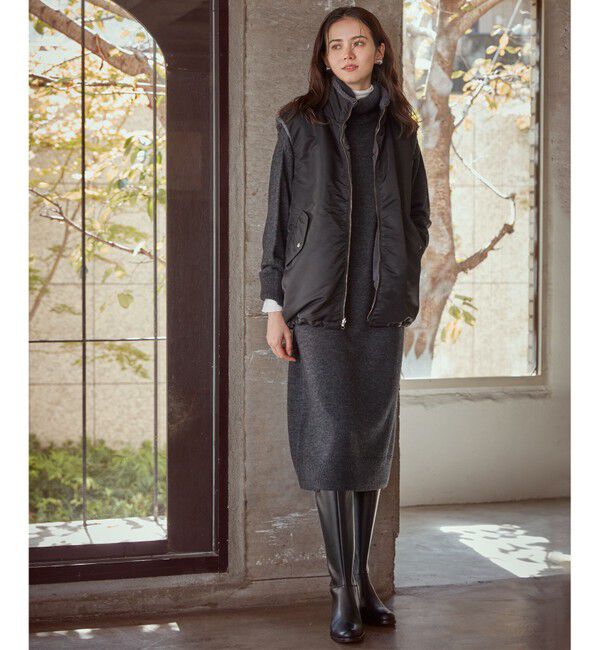 23区「【SLOW/一部店舗限定】ウールナイロンニット ワンピース」|ワンピース|