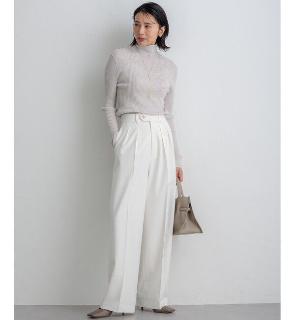 23区「【CLASSY.11月号掲載/洗える】ドライ2WAYストレッチ ワイドパンツ」|その他|