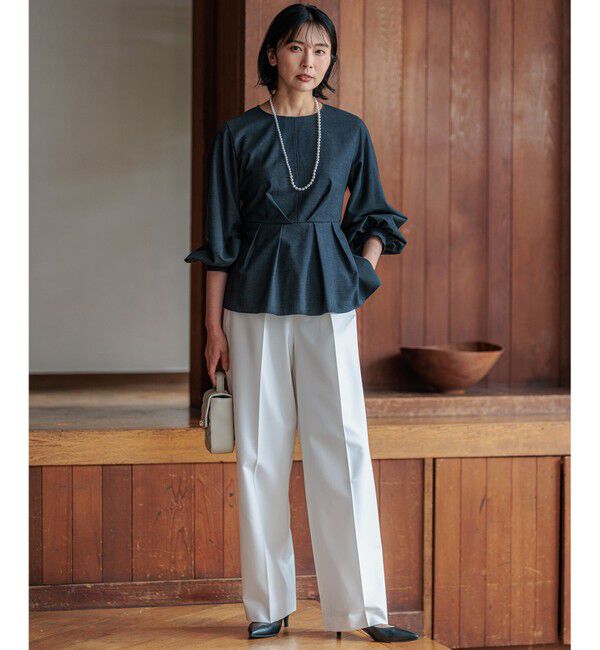 23区「【CLASSY.11月号掲載/洗える】ドライ2WAYストレッチ ワイドパンツ」|その他|