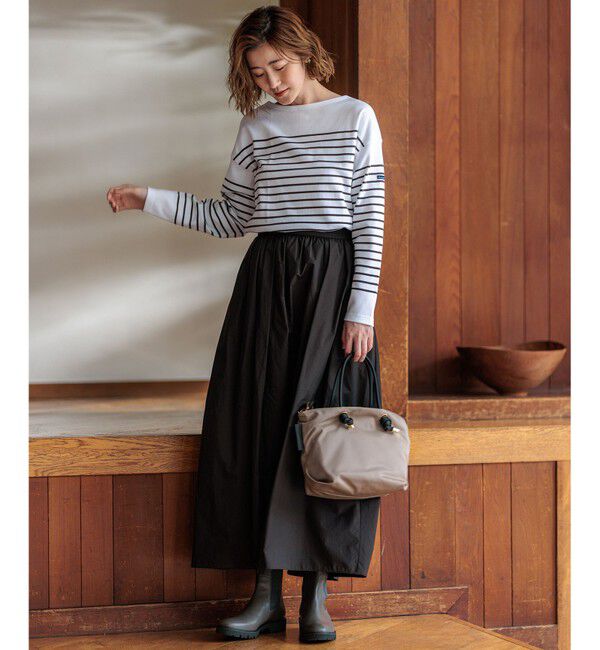 23区「【洗える】Armor-lux クロップドボーダー カットソー」|Tシャツ・カットソー|