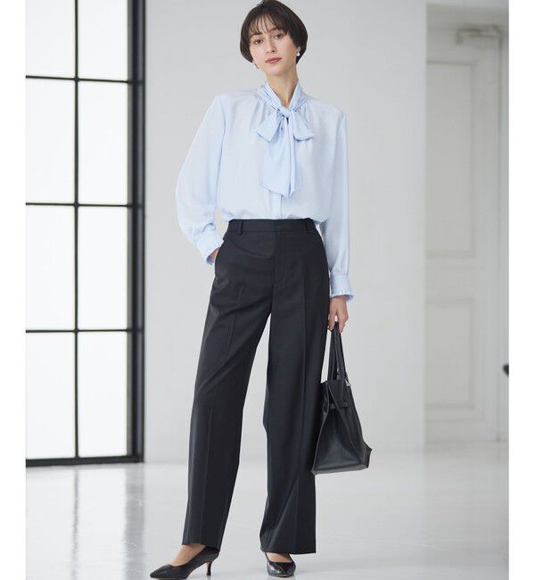 23区「【洗える】ドットドビーデシン ブラウス」|シャツ・ブラウス|