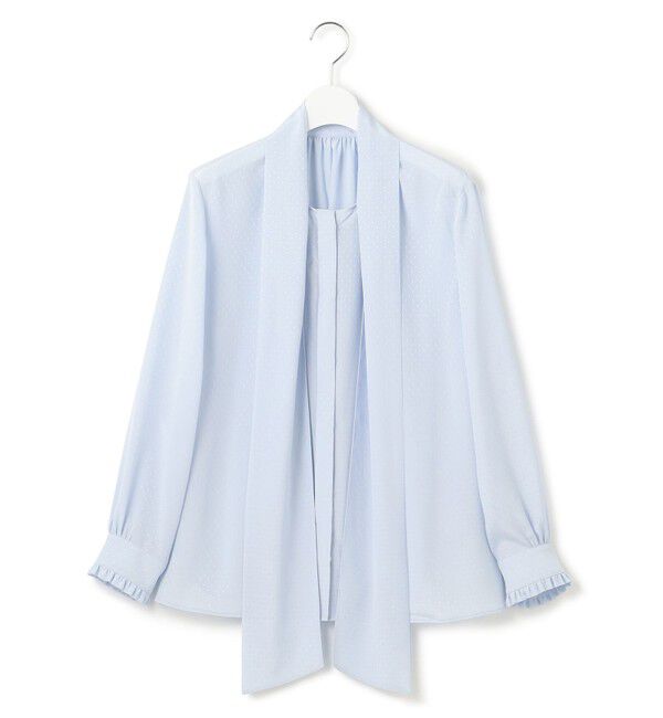 23区「【洗える】ドットドビーデシン ブラウス」|シャツ・ブラウス|