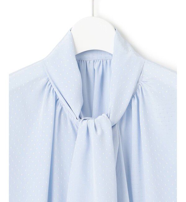 23区「【洗える】ドットドビーデシン ブラウス」|シャツ・ブラウス|