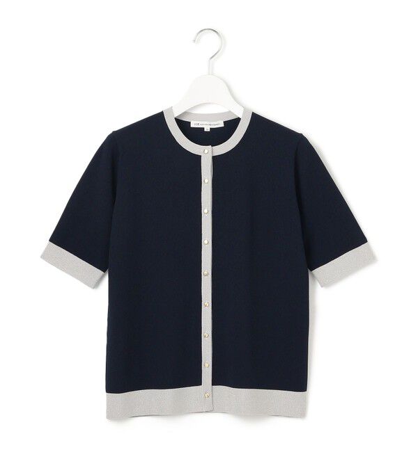 23区「【WEB&一部店舗限定/洗える】レーヨンポリエステルストレッチ 半袖 カーディガン」|カーディガン|