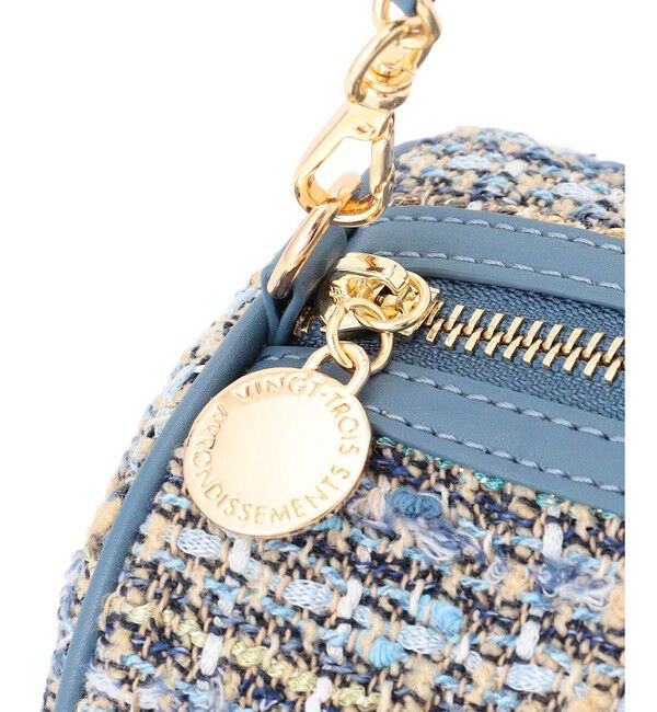 23区「GIOLICAツイード シリンダー ショルダーバッグ」|ショルダー・メッセンジャー|