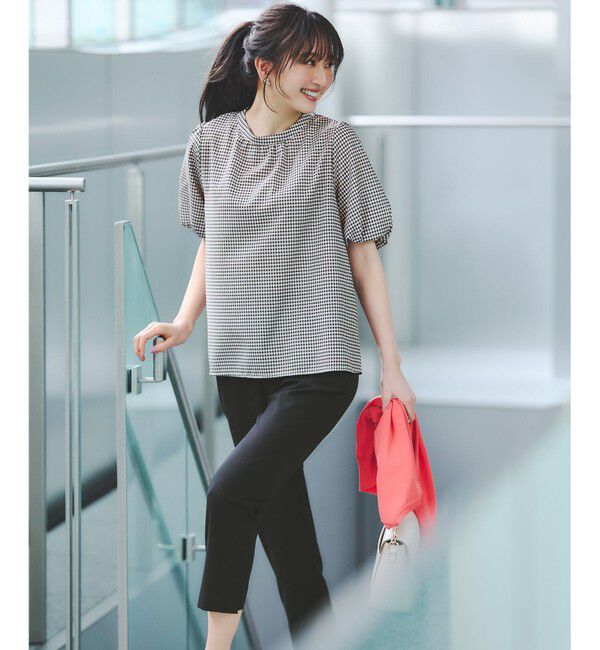 ANY SIS「【洗える】シアーストライプ ブラウス」|シャツ・ブラウス|ギンガム