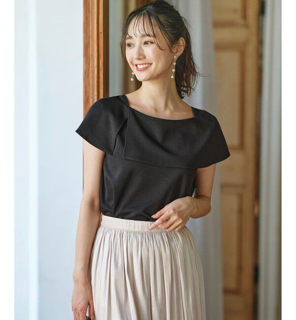 ANY SIS「ケープディテール カットソー」|Tシャツ・カットソー|