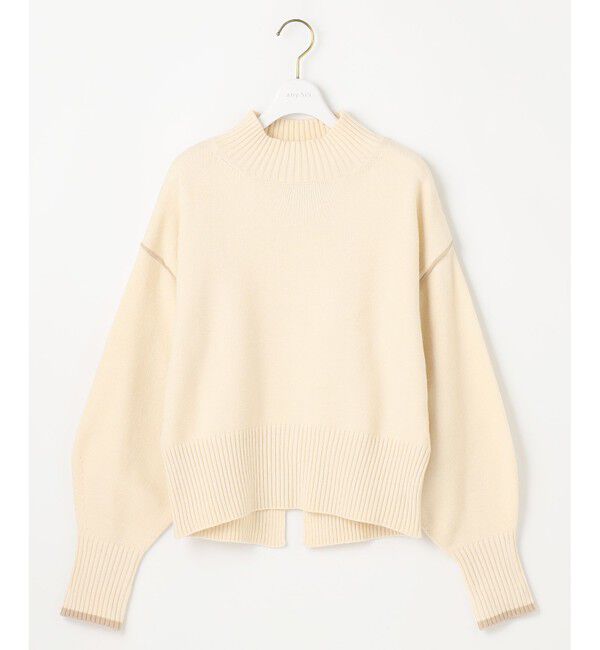 any SiS「【洗える・2SET】ボリューム ニット &times; スエードライク スカート セット」|スーツ|