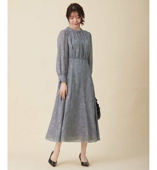 ANY SIS「【Lily Calin】ラインエンブロイダリー ドレス」|ドレス|
