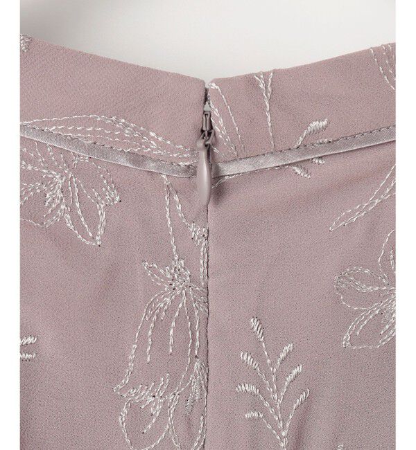 ANY SIS「【Lily Calin】ラインエンブロイダリー ドレス」|ドレス|