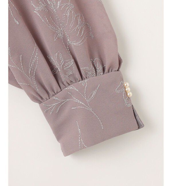 ANY SIS「【Lily Calin】ラインエンブロイダリー ドレス」|ドレス|