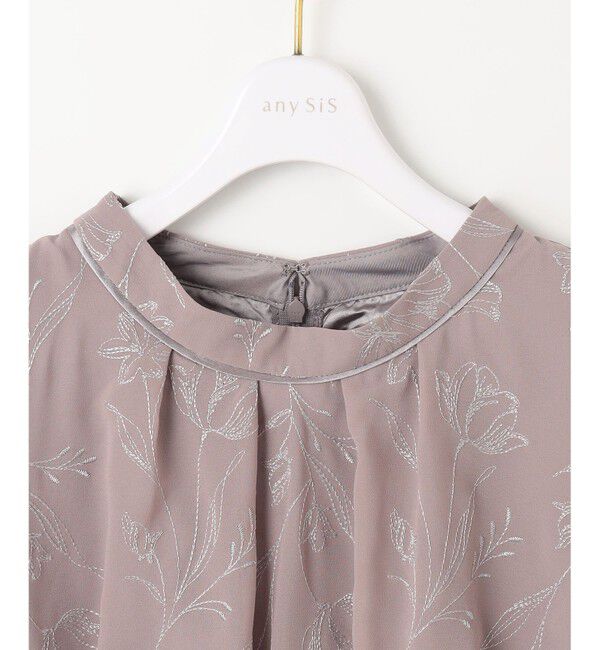 ANY SIS「【Lily Calin】ラインエンブロイダリー ドレス」|ドレス|